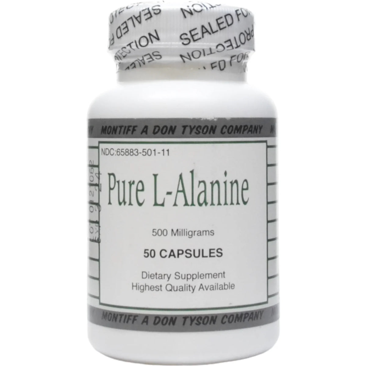 L-Alanine 500 mg 50 Capsules G218127