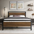 Twin Metal Platform Bed Light Grey I539
