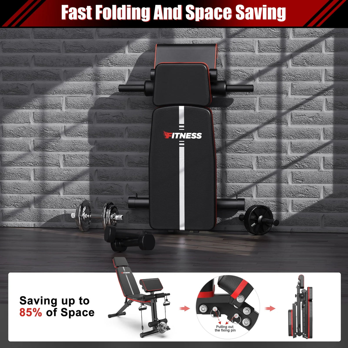 Adjustable Foldable Weight Bench M690