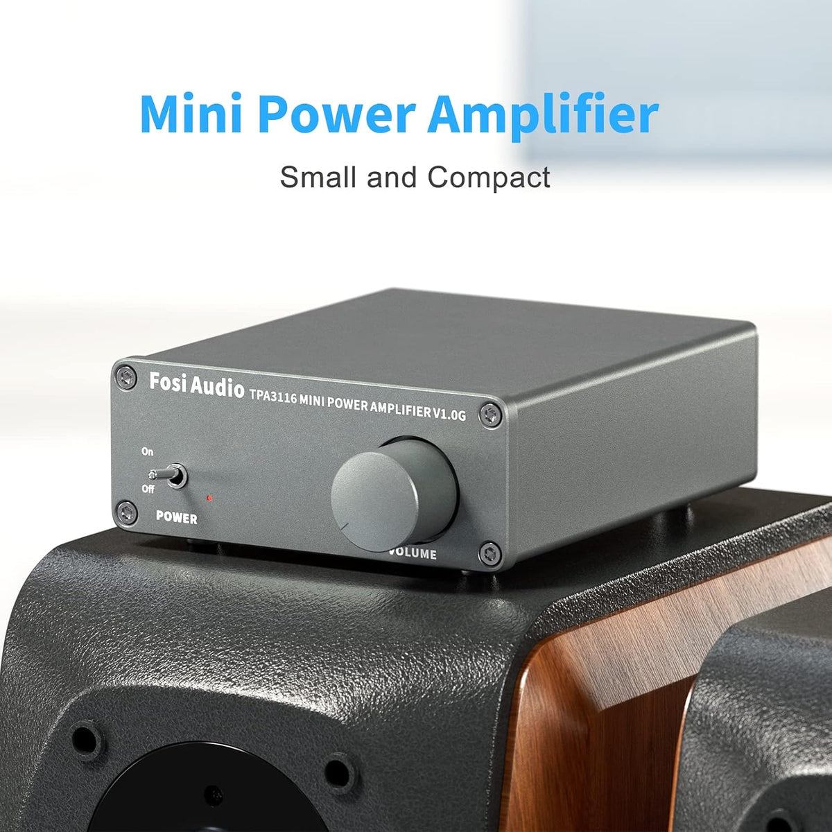 2 Channel Mini Stereo Amplifier with Power Supply L77764