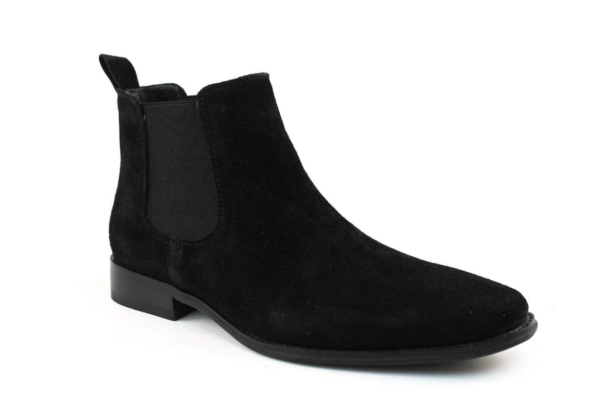 Black Suede Chelsea Ankle Boots I230393