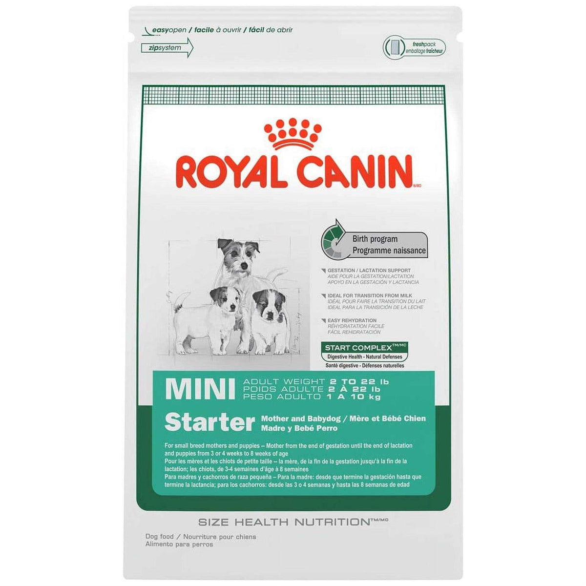 Small Starter Dry Dog Food Y395179