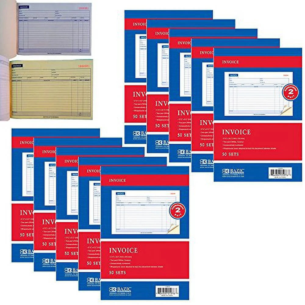 Carbonless Invoice Receipt Book 2 Part 50 Sets P35856