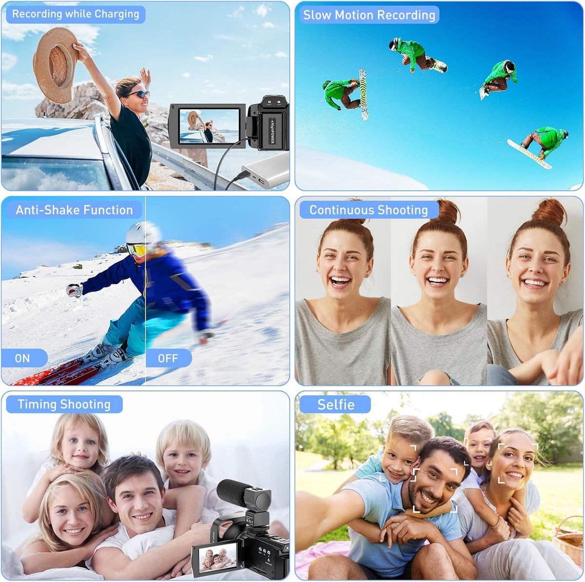 4K 48MP Ultra HD WiFi Digital Camera Camcorder with Microphone R849621