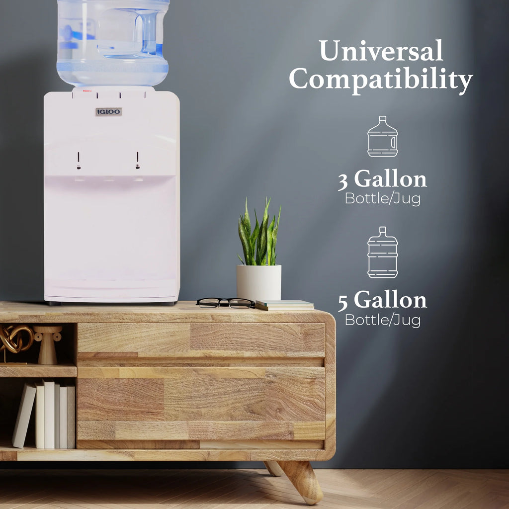 White Top Loading Hot & Cold Water Dispenser L664843