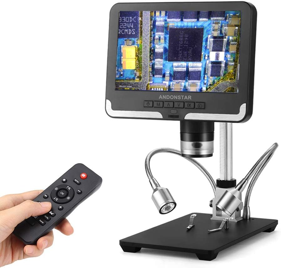 Black 7 inch LCD 1080P Digital Microscope with 200X Magnification A29639