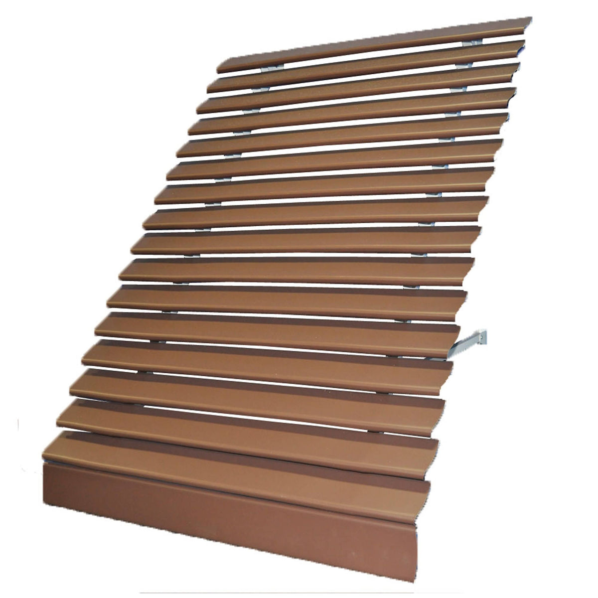 Brown Solid Fixed Window Awning S23496