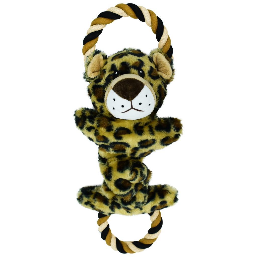 Leopard Dog Toy with Rope D392784