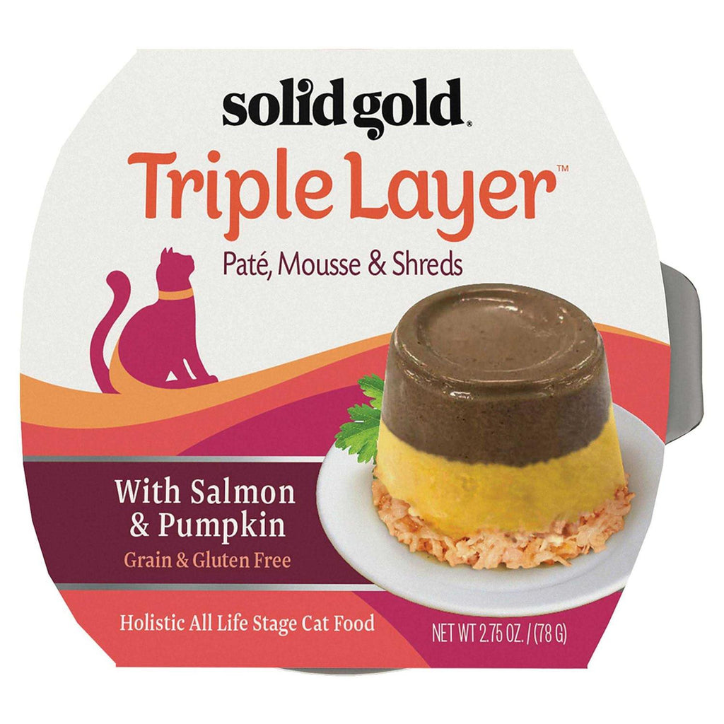 Solid Gold Triple Layer Pate Mousse & Shreds Pumpkin Cat Food K19371