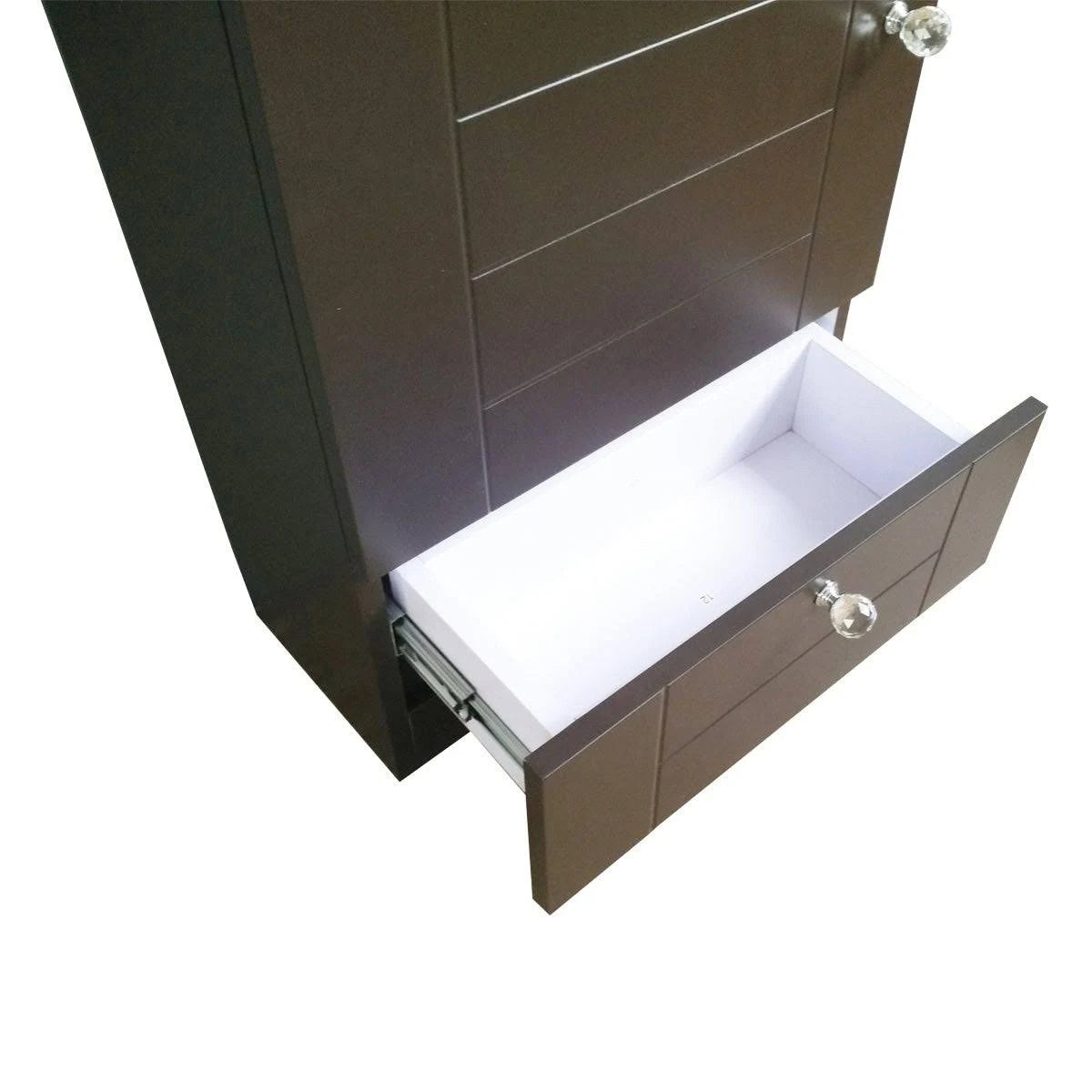 White Bathroom Sink Vanity Cabinet with Faucet and Drain G823541