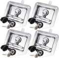 4 Pack Stainless-Steel T Handle Lock with Gasket and Keys D589022