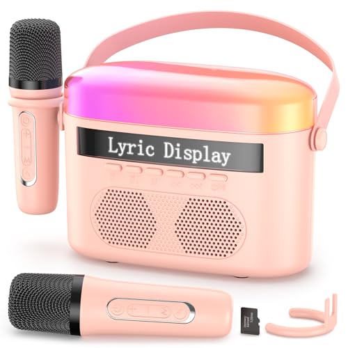Portable Bluetooth Karaoke Machine with Lyrics Display Screen T57150