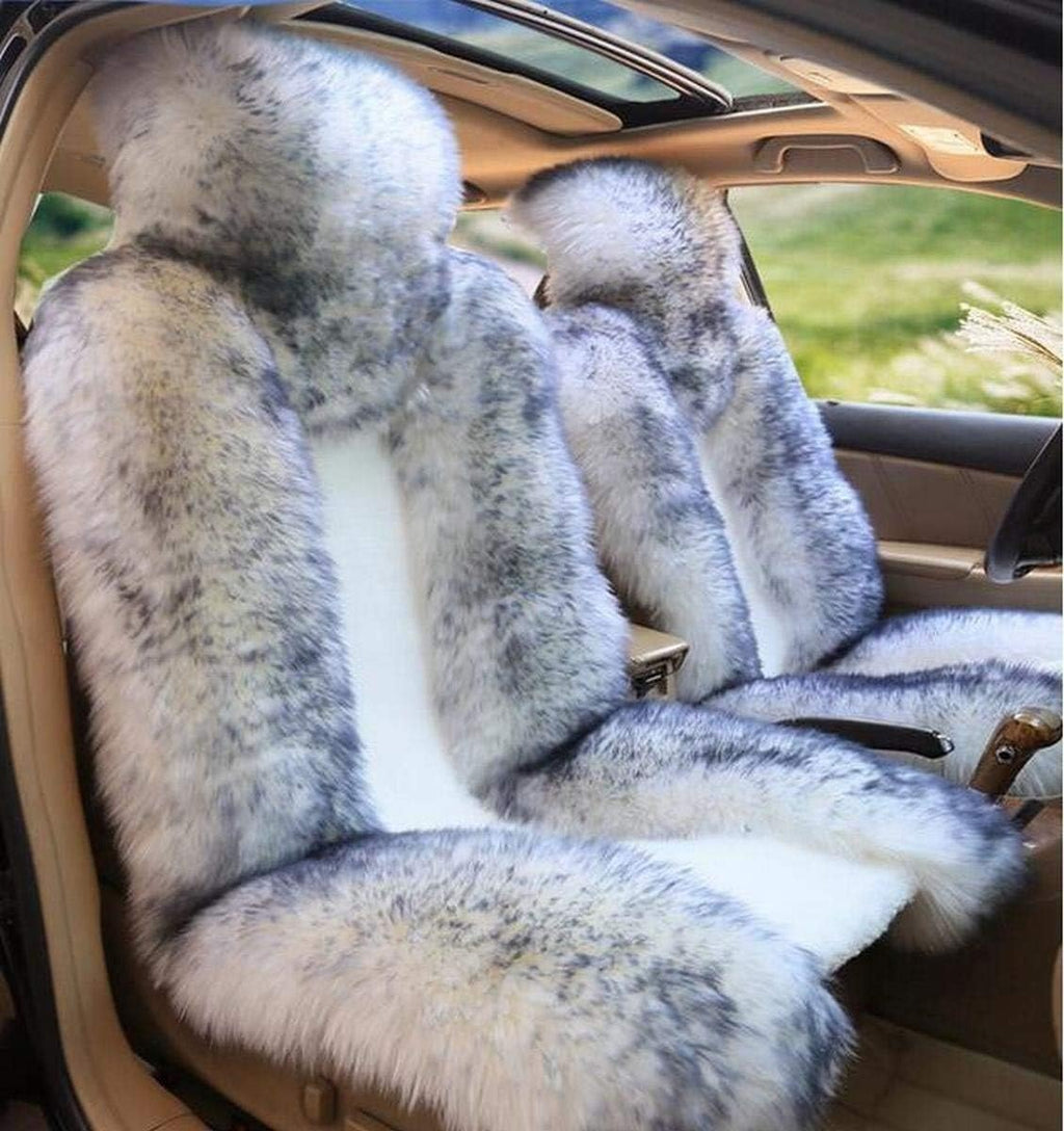 Black Sheepskin Car Seat Cover (1 Piece) Z674006