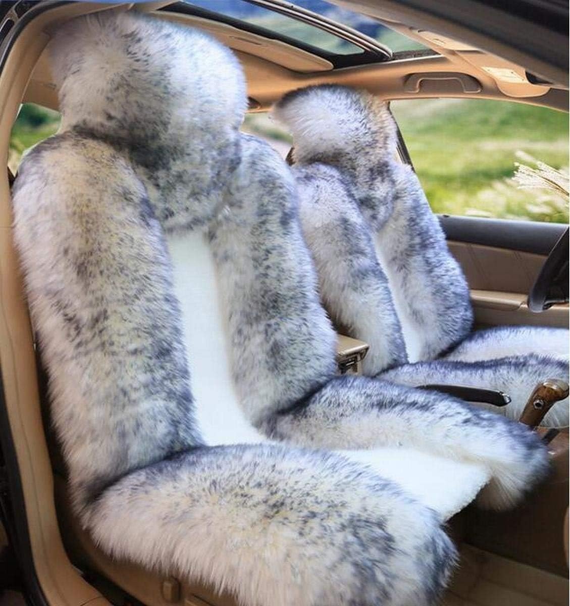 Black Sheepskin Car Seat Cover (1 Piece) Z674006