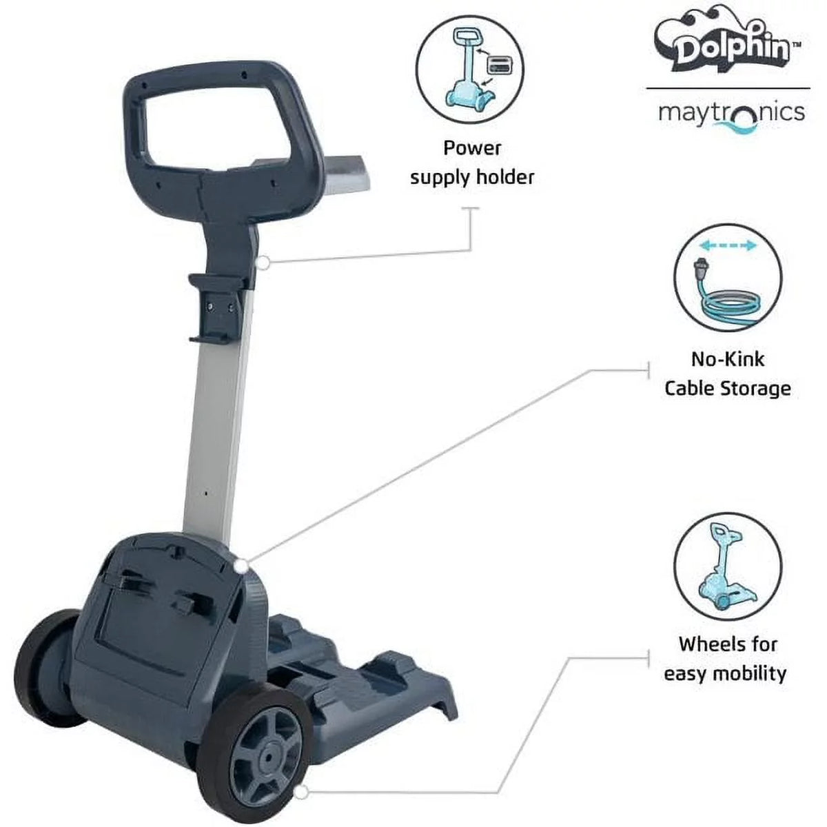 Inground Robotic Pool Cleaner with Caddy & Cover N6003