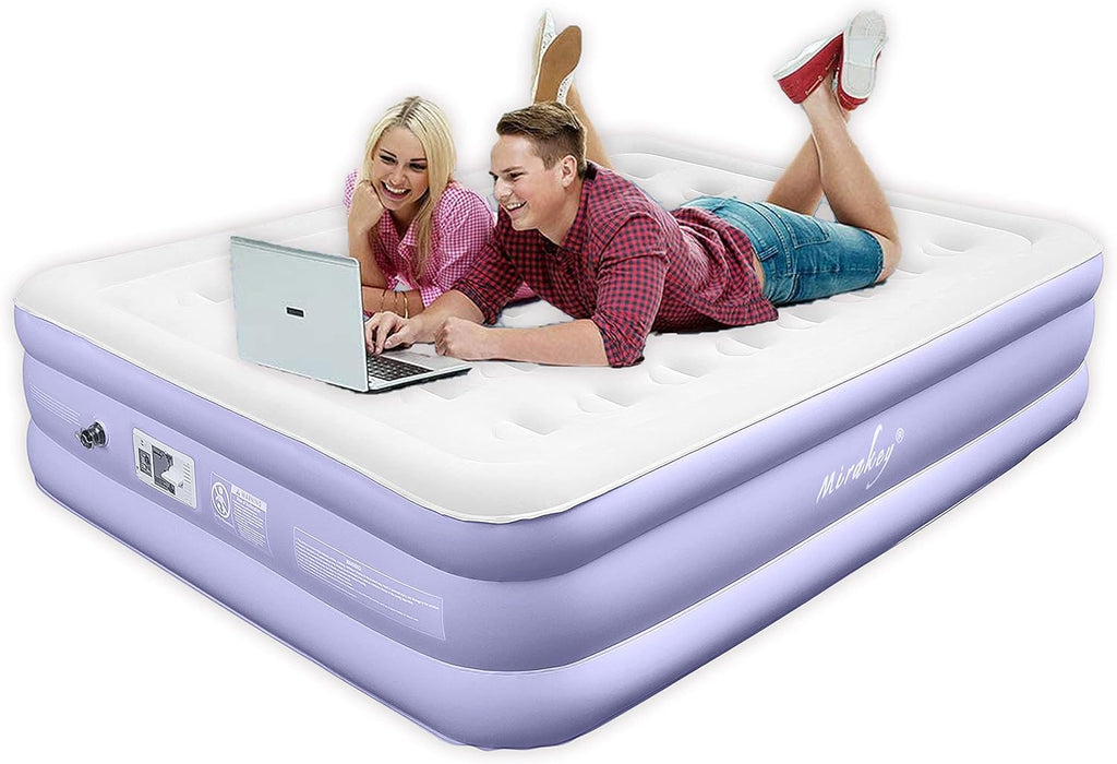 Queen Size Inflatable Air Mattress with Built in Pump J164054