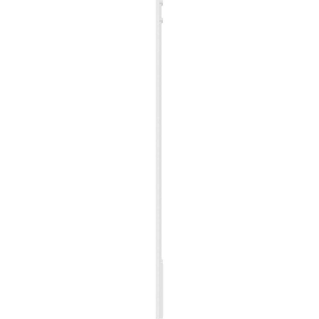 10x22W x 108x22H x 2x22P Two Equal Flat Panel PVC Pilaster with Decorative Capital & Base (Pair) R467