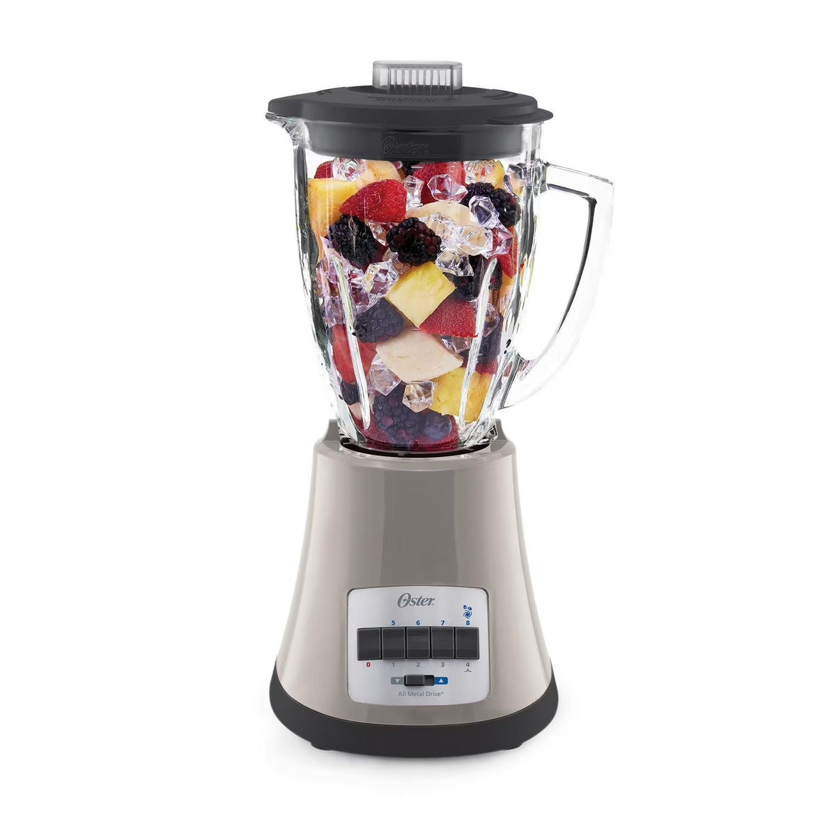 Grey 6 Cup Glass Jar Blender Q444