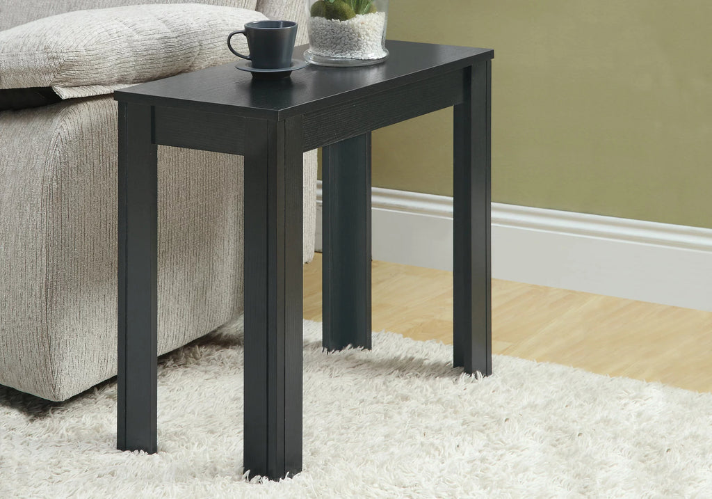Black Transitional Rectangular Accent End Table Q82513