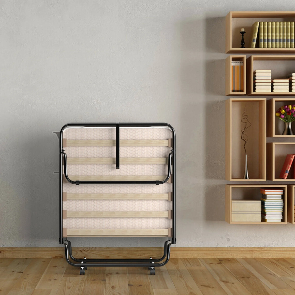 Folding Bed with Memory Foam Mattress B9271