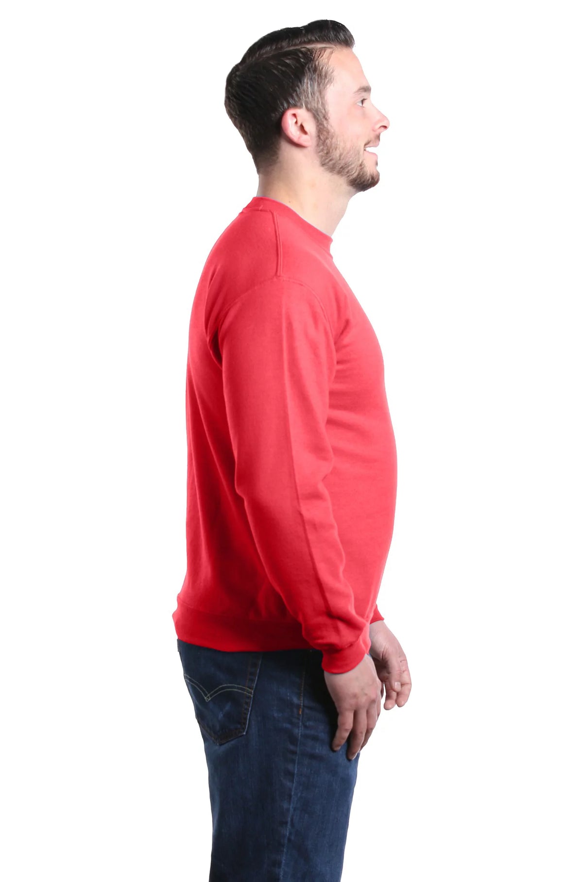 Men's Christmas Crewneck Sweatshirt Small Red N57155