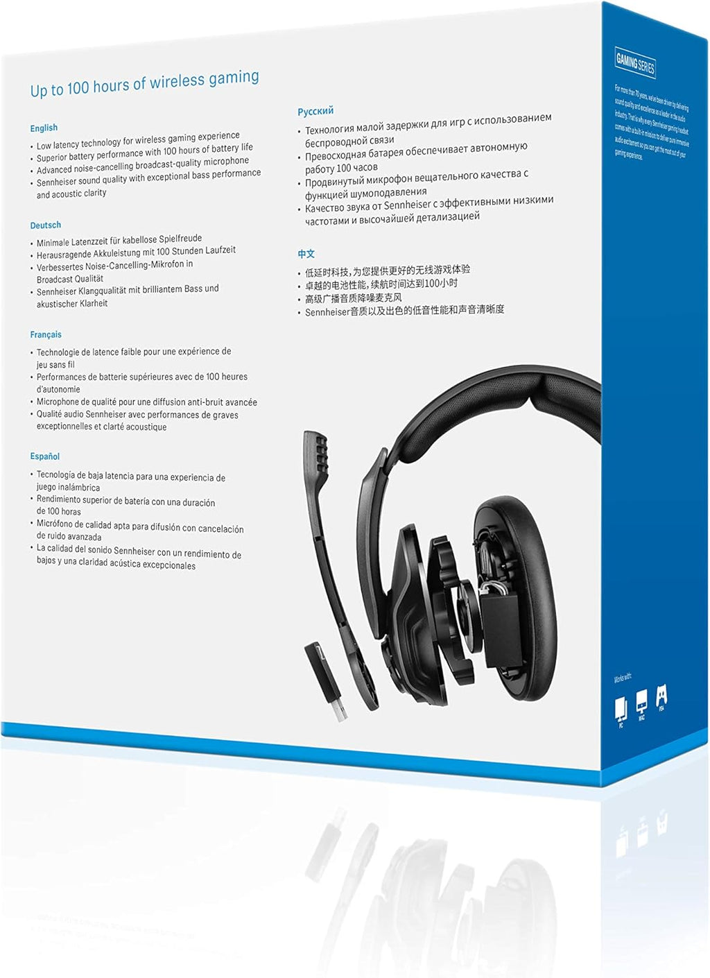 Black Over-Ear Wireless Gaming Headset Y85057