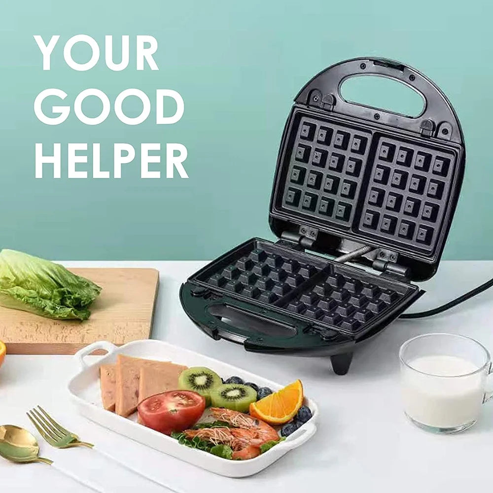 Stainless Steel Electric Baking Pan Sandwich Waffle Maker K750271
