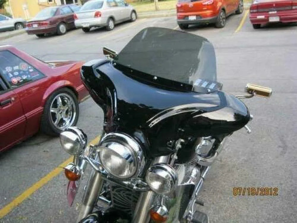 34" Red Cruiser Front Batwing Fairing with Tinted Windshield K5453