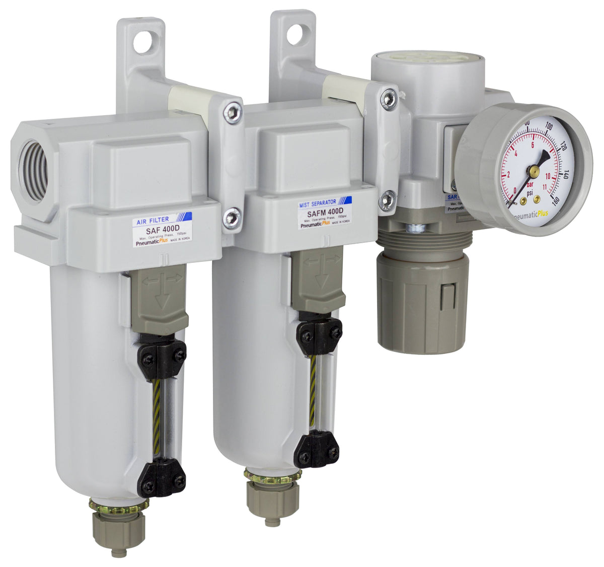 Three Stage Air Drying System Particulate Air Filter, Coalescing Filter, Air Pressure Regulator G23777