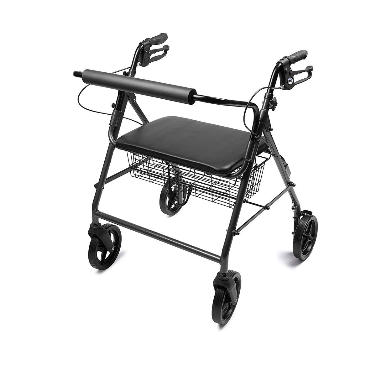 Black Four-Wheel Rollator D9029