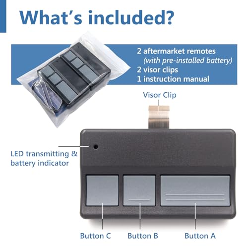 Universal Garage Door Opener Remote P48762