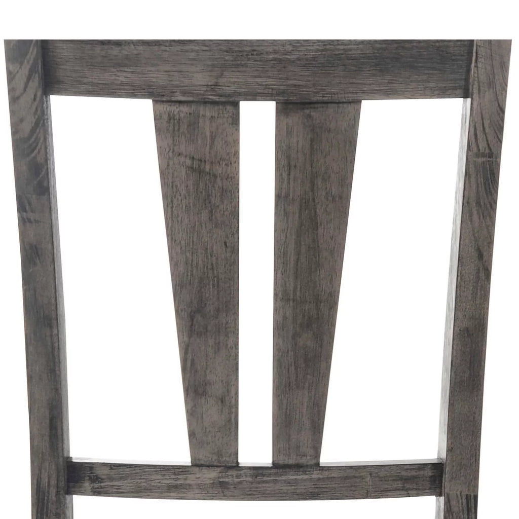 Gray Faux Leather Dining Chair Set of 2 A49922