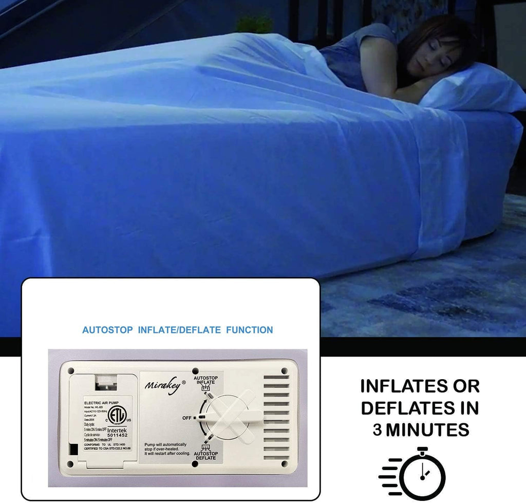 Queen Size Inflatable Air Mattress with Built in Pump J164054