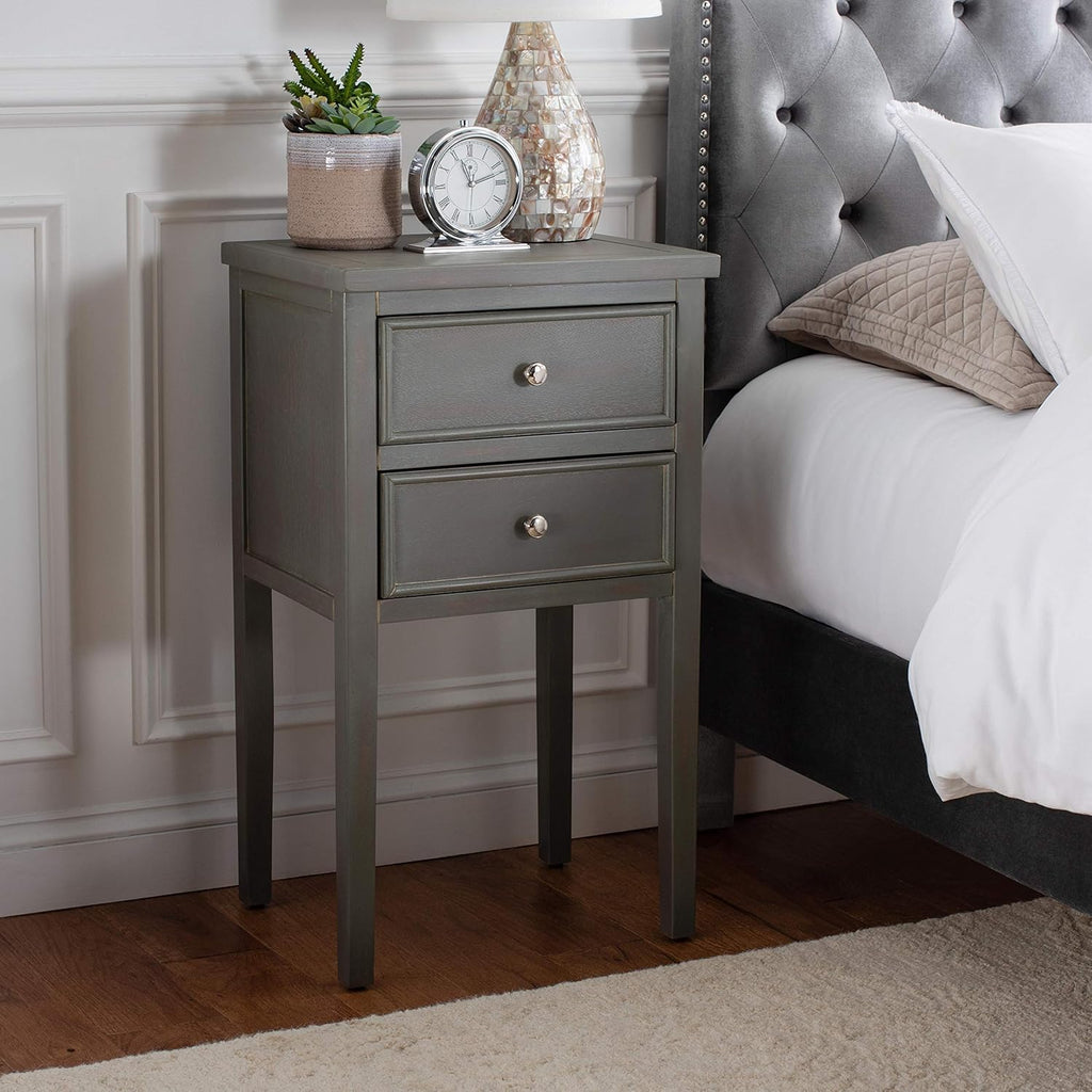 French Grey End Table A731