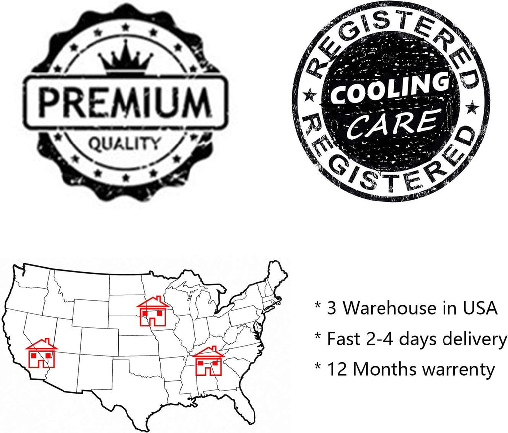 CoolingCare Radiator Compatible with 1987-2006 Jeep Wrangler TJ (4 Row + Fan Relay) A828