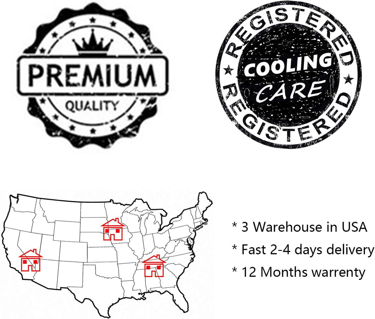 CoolingCare Radiator Compatible with 1987-2006 Jeep Wrangler TJ (4 Row + Fan Relay) A828