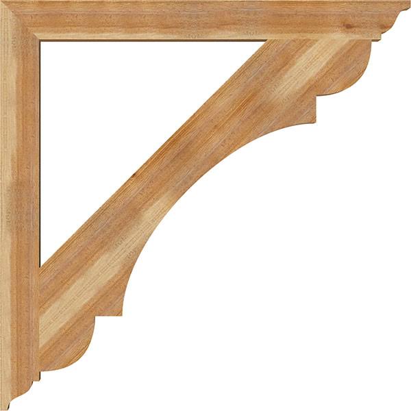 4x22W x 42x22D x 42x22H Traditional Rough Sawn Western Red Cedar Bracket T297