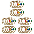 30 PCS Wooden Ring Toss Game Outdoor Toys G78321
