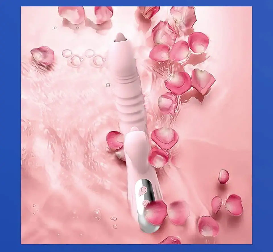 Dildo Vibrator with 3 Retractable and 8 Vibration Modes M3471